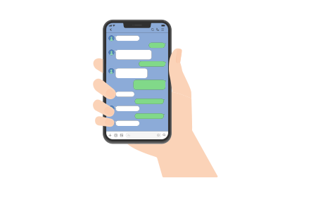 LINEで申し込み。チャットでなんでも相談"